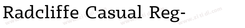 Radcliffe Casual Reg字体转换